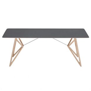 Tink Tafel linoleum 200x90 whitewash Nero