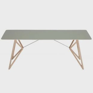 Tink Tafel linoleum 200x90 whitewash Dark Olive