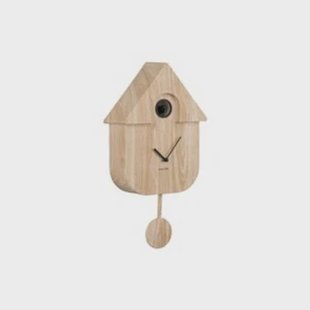 Karlsson Wandklok Modern Cuckoo - Naturel - 8,5x21,5x41cm