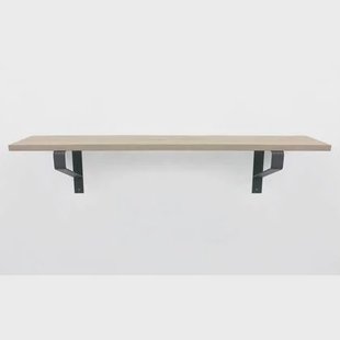 Woodbrothers Eiken 18mm wandplank recht 120cm + 20cm diepe dragers