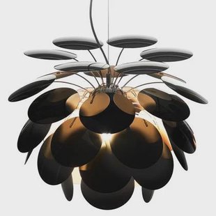 Marset Discocó hanglamp Ø132 zwart-goud Marset Discocó hanglamp Ø132 zwart-goud