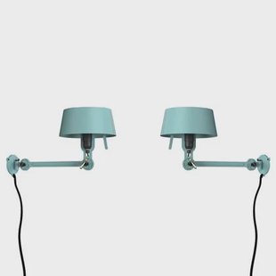 Bolt Bed Underfit wandlamp met stekker set van 2 Ice Blue