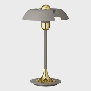 Cycnus tafellamp taupe|goud