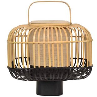 Forestier Bamboo square tafellamp small black Forestier Bamboo square tafellamp small black