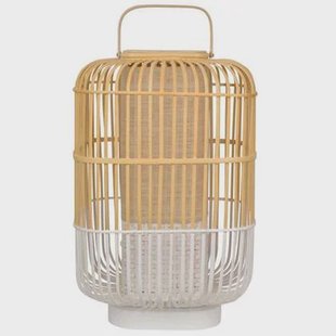 Forestier Bamboo square tafellamp large white Forestier Bamboo square tafellamp large white