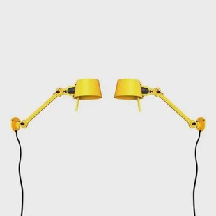 Bolt Bed Sidefit wandlamp met stekker set van 2 Sunny Yellow