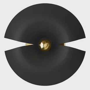 Cycnus wandlamp 30 zwart|goud