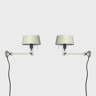 Bolt Bed Underfit wandlamp met stekker set van 2 Ash Grey