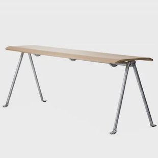 Officina eetbank 120 zink|naturel beuken