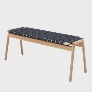 Klupa eetbank 120 white oil - Black