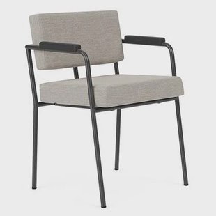 FÉST Monday Eetkamerstoel met Armleuning - Sydney - Zwart / Beige