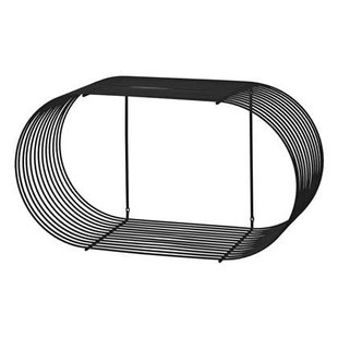 Curva wandplank 61 zwart