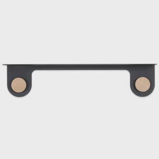 Hook wandplank 60 zwart