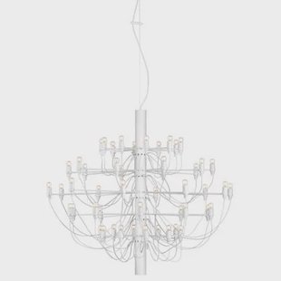 2097|50 by Gino Sarfatti kroonluchter transparant wit