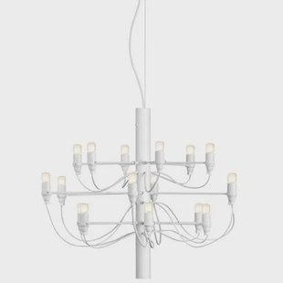 2097|18 by Gino Sarfatti kroonluchter opaal wit