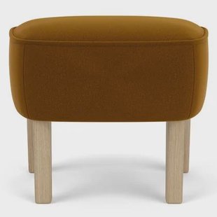 Audo Copenhagen Ingeborg voetenbank naturel eiken Grand Mohair 2600 Audo Copenhagen Ingeborg voetenbank naturel eiken Grand Mohair 2600