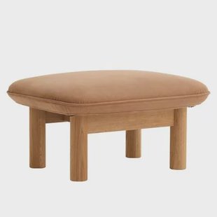 Audo Copenhagen Brasilia voetenbank naturel eiken Dunes Camel 21004