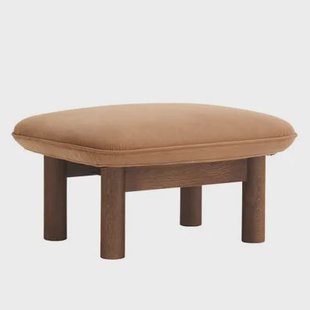 Audo Copenhagen Brasilia voetenbank donker eiken Dunes Camel 2004