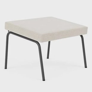 FÉST Monday ottoman zwart Soil 01 natural