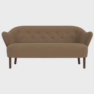 Audo Copenhagen Ingeborg 2,5-zits bank donker eiken Grand Mohair 1103