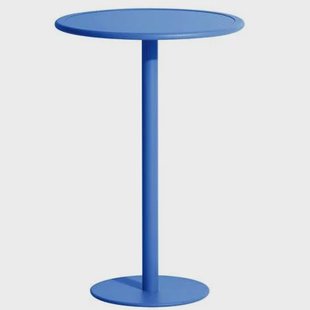 Week-end bistrotafel Ø70 H75 blauw