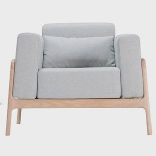 Fawn fauteuil whitewash Main Line Flax Newbury