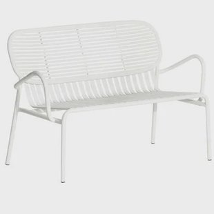 Week-end tuinbank 2-zits wit