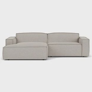 Edge bank met longchair links Sydney 22 beige