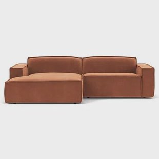 Edge bank met longchair links Royal 160 magnolia