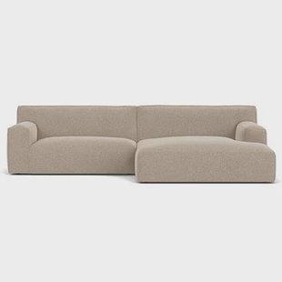 Clay bank met longchair rechts Alpine 01 natural