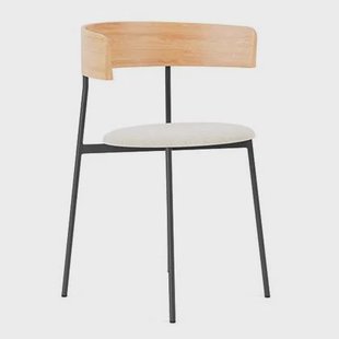 FÉST Friday stoel met armleuning naturel Soil 01 naturel