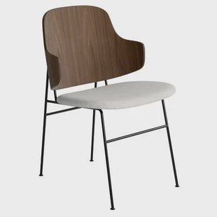 The Penguin eetkamerstoel walnoot, zitting Hallingdal 65 110