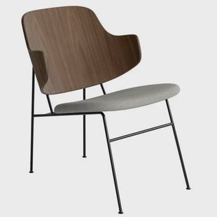 Audo Copenhagen The Penguin fauteuil walnoot, zitting Re-Wool 218 Audo Copenhagen The Penguin fauteuil walnoot, zitting Re-Wool 218