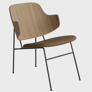 The Penguin fauteuil naturel eiken, zitting Re-Wool 448