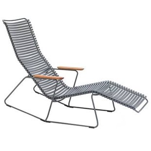 Click Sunrocker ligstoel Dark Grey