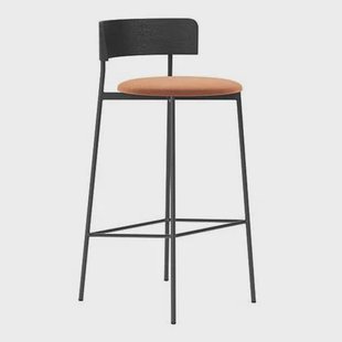 FÉST Friday barkruk 75 zwart Royal 160 magnolia