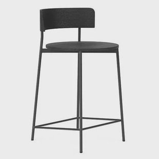 FÉST Friday barkruk 60 zwart ongestoffeerd