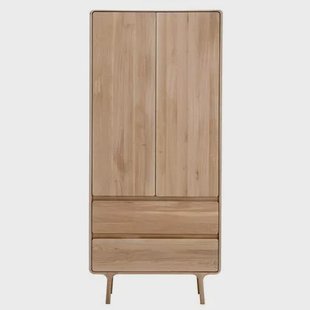 Gazzda Fawn kledingkast massief hout naturel Gazzda Fawn kledingkast massief hout naturel