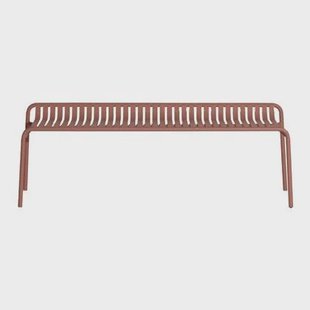 Week-end tuinbank zonder rugleuning terracotta