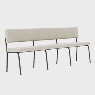 FÉST Monday eetbank 200 zwart Soil 01 natural