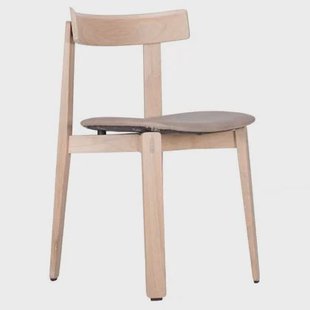 Gazzda Nora stoel whitewash Dakar Leather Stone Gazzda Nora stoel whitewash Dakar Leather Stone