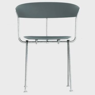 Officina stoel metaalgrijs