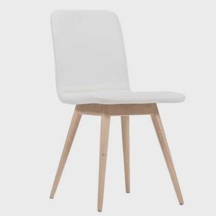 Gazzda Ena stoel whitewash Toledo Leather Avorio Gazzda Ena stoel whitewash Toledo Leather Avorio