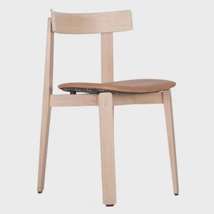 Gazzda Nora stoel whitewash Dakar Leather Nature Gazzda Nora stoel whitewash Dakar Leather Nature