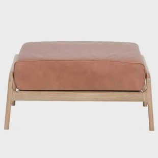 Fawn hocker natural Dakar Leather Whiskey