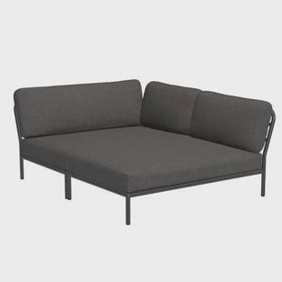 Houe Level Cozy Corner loungebank rechts frame donkergrijs stof dark
