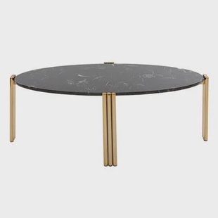 Tribus ovaal salontafel goud|zwart