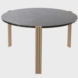 Tribus salontafel Ø80 black|light sand