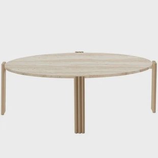Tribus ovaal salontafel travertine|light sand