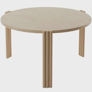 Tribus salontafel Ø60 travertine|light sand